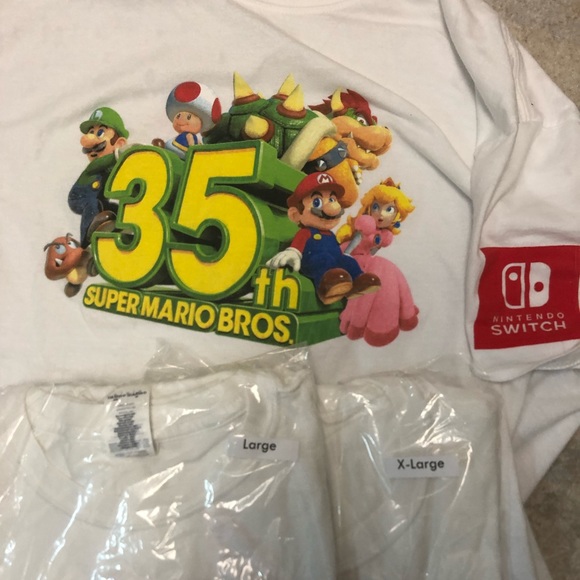 Super Mario 35th anniversary employee tee. - Picture 2 of 3